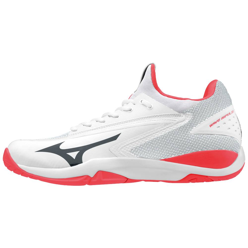 Mizuno Women's Wave Impulse Tennis Shoes White/Coral (550009-OWA)